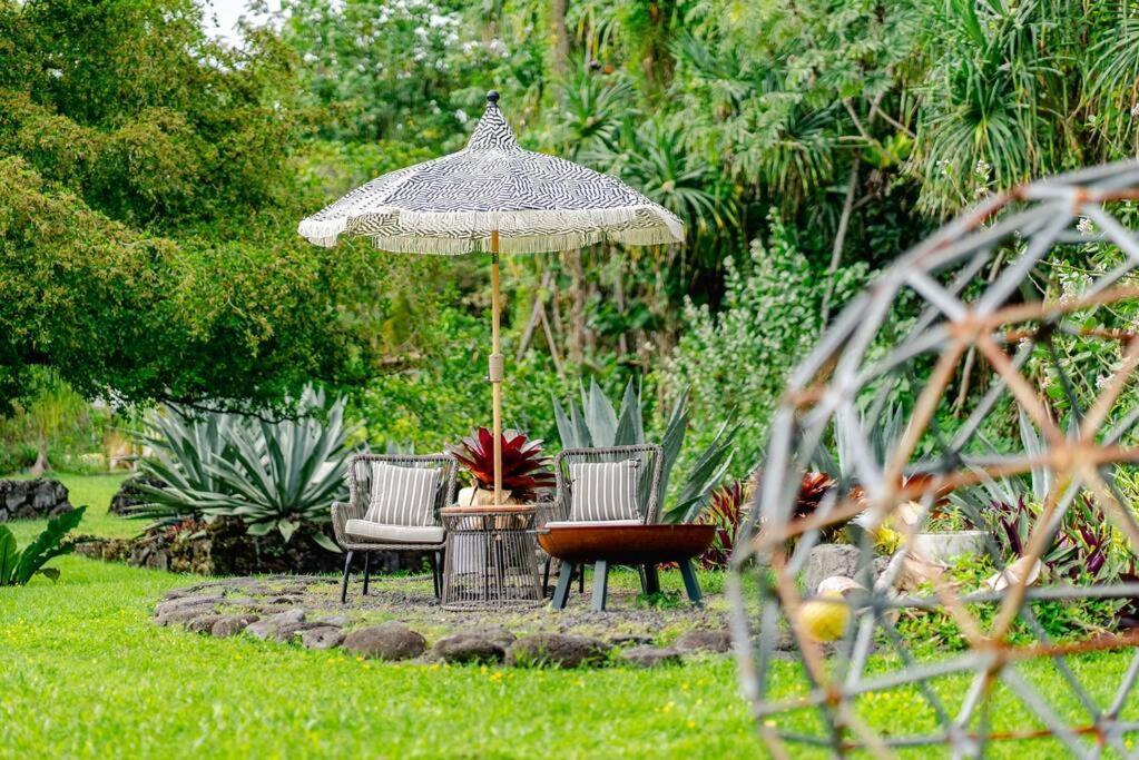 Jungle Haven Ocean Front Eco Villa On Fruit Farm Pahoa Exterior photo