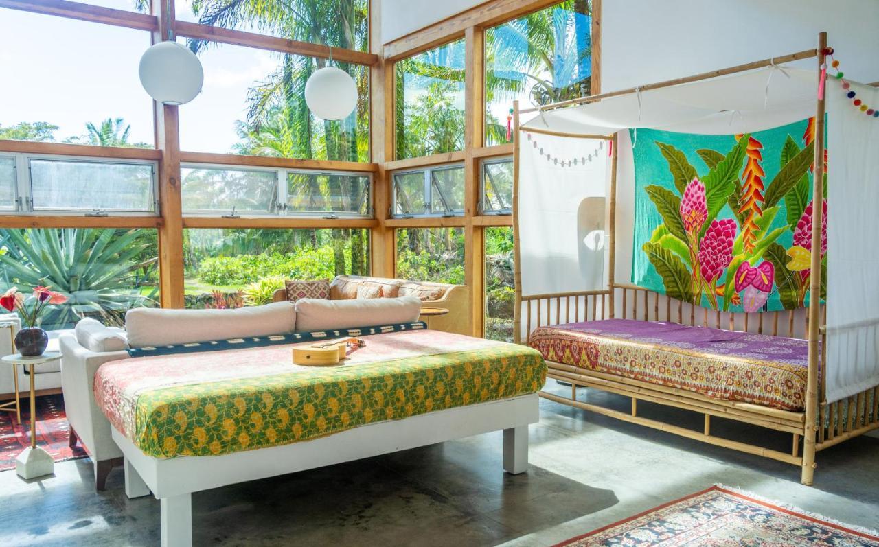 Jungle Haven Ocean Front Eco Villa On Fruit Farm Pahoa Exterior photo
